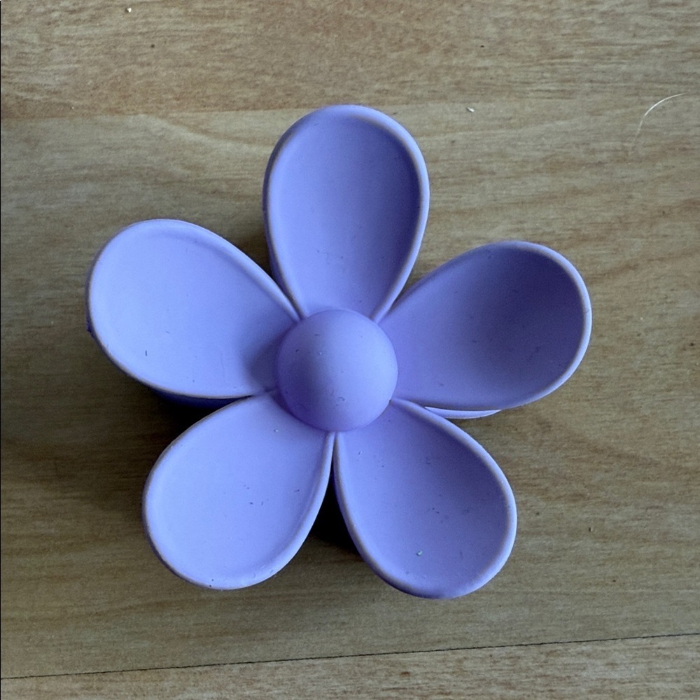 Purple Flower Shaped hair clip